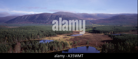 Les flancs ouest de Invereshie Glenfeshie et dans le Parc National de Cairngorms GPAN 0039 Banque D'Images