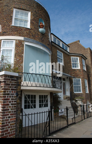 Ladite chambre à Chiswick Mall est l'hôtel particulier utilisé pour la première série de télévision BBC2 L'apprenti avec Alan Sugar, en 2005 Banque D'Images