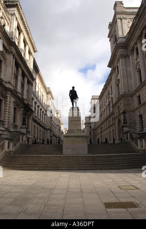 Statue de Clive of India Londres Whitehall Banque D'Images