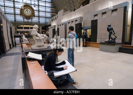 PARIS FRANCE Musée d Orsay CONVERTI RAILWAY STATION 2007 Banque D'Images