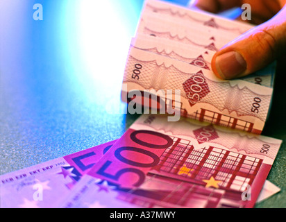 Geld, argent 500 Euro Banque D'Images