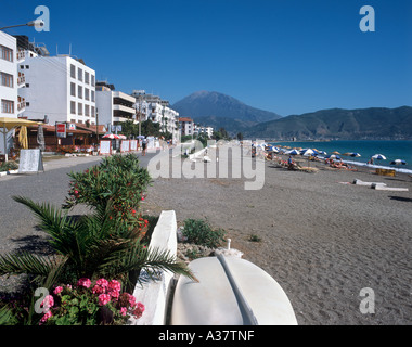 La plage de Calis, Fethiye, Turquie Banque D'Images