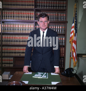 EDWARD "TED" KENNEDY, homme politique américain frère de John F Kennedy vu ici sur 1980 Banque D'Images