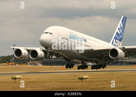 Airbus A380 au salon Farnborough International Airshow 2006 UK Banque D'Images