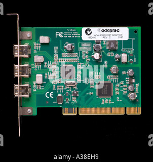 Carte PCI Firewire Banque D'Images