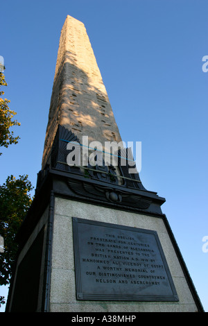 Cleopatra's Needle Thames Embankment Londres Angleterre Banque D'Images