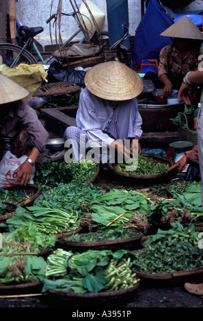 Femme du marché, Hoi An, Vietnam Banque D'Images