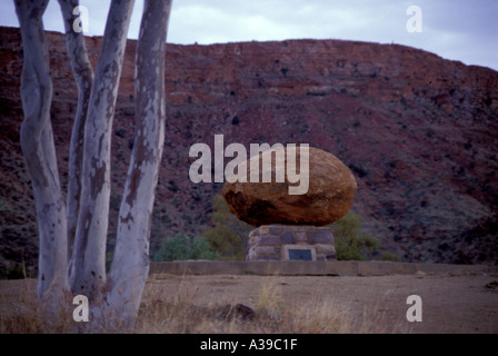 La tombe de John Flynn, fondateur du Royal Flying Doctors Service RFDS Australie 0273 Banque D'Images