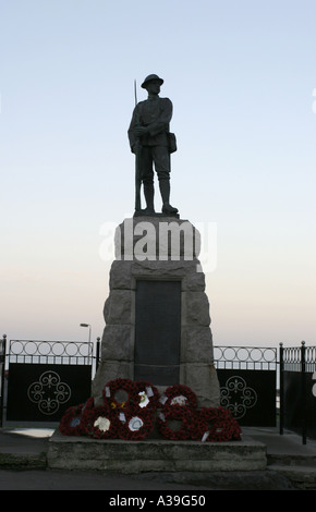 Monument commémoratif de guerre ballyhalbert coucher de comté de Down en Irlande du Nord Banque D'Images