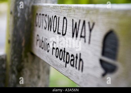 Cotswold Way doigt post, Gloucestershire Banque D'Images