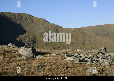 High Street de mauvais Mardale Bell's East Ridge, High Street, Lake District, Cumbria Banque D'Images