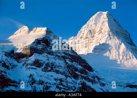 Le parc provincial du mont Assiniboine, Mt Assiniboine, 3618 m, Canadian Rockies, Canada, hiver, Sunrise, Tm, Sommet de l'Assiniboine Banque D'Images