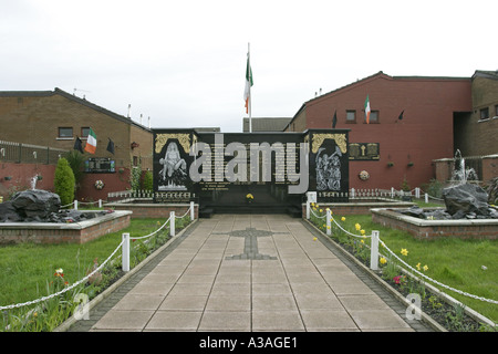 Jardin du souvenir républicain memorial garden falls road lower ouest de Belfast en Irlande du Nord Banque D'Images