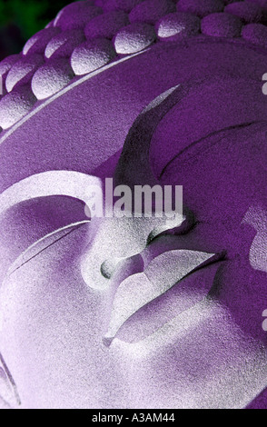 Détail de Bouddha Statue inclinables à Tsubosaka dera Préfecture Nara Japon temple historique fondée en 701AD Banque D'Images