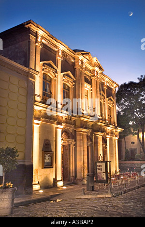 Soirée shot d'Angela Peralta Theater à San Miguel de Allende Mexique Banque D'Images