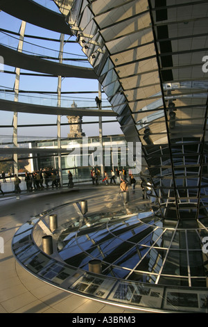 Dans le Reichstag, Berlin Banque D'Images