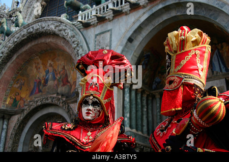 Les masques traditionnels à Venise, Italie Banque D'Images