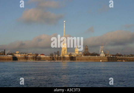 La Russie. St.Petersburg. La fortess de St-Pierre et Paul. Banque D'Images