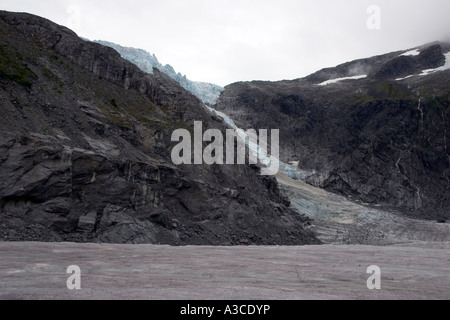 Sur le glacier Mendenhall Glacier en Alaska Banque D'Images