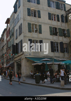 Vue caractéristique de Bayonne Centre Aquitaine Sud Ouest France Europe Banque D'Images