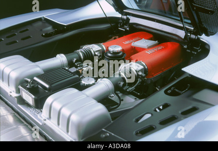 2000 Ferrari 360 Modena Spyder engine Banque D'Images
