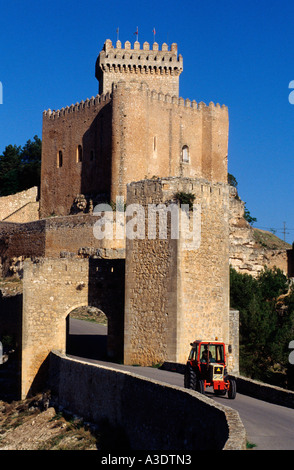 Marques de Villena, Château Parador Nacional , Alarcon, province de Cuenca, Castille la Manche, Espagne Banque D'Images