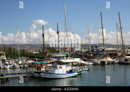 Port de Paphos. PAPHOS. Chypre. L'EUROPE. Banque D'Images