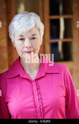 Portrait of a senior woman thinking Banque D'Images