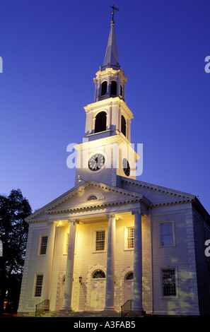 Williamstown Massachusetts USA First Congregational Church Banque D'Images