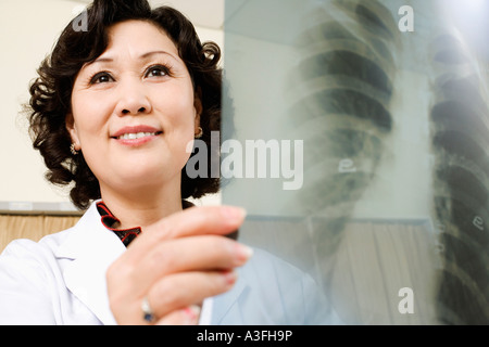 Close-up of a woman un X-Ray Banque D'Images