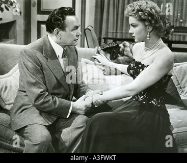 Le verre WEBB 1953 film universel avec Kathleen Hughes et Edward G Robinson Banque D'Images