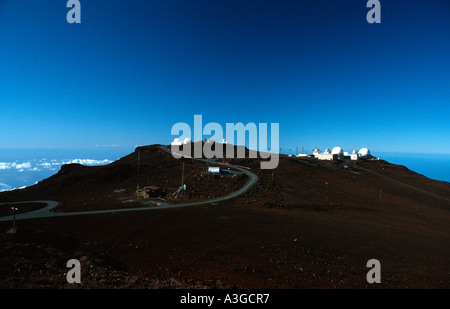 Les observatoires du Mauna Kea Big Island Hawaii USA Banque D'Images