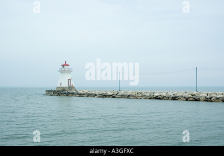 Un phare sur le lac Huron, Ontario au Canada Banque D'Images