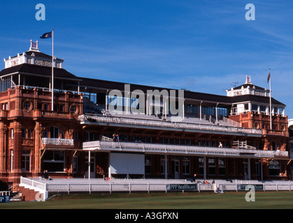 Membres Pavilion, le Lords Cricket Ground, St John's Wood, Londres Banque D'Images