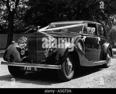 1939 Rolls-royce Wraith rénové et utilisé comme une voiture de mariage Banque D'Images