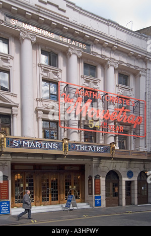 St Martins Theatre bâtiment & accueil depuis de nombreuses années des records jouer Mousetrap Agatha Christie West End Show London England UK Theatreland Banque D'Images