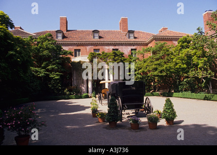 Woodside Californie Filoli Center maison historique transport d'antiquités Banque D'Images