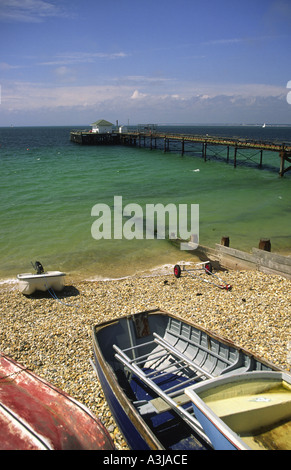 Jetée à Totland Bay Banque D'Images