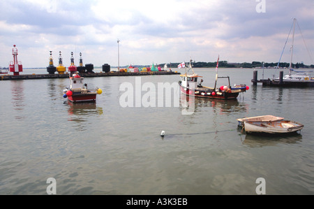 Harwich Angleterre Essex bateaux Banque D'Images