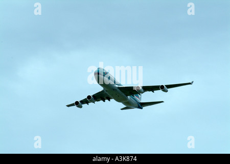 Cathay Pacific Airways 747 Jumbo 400 moteur quatre avions de transport de passagers Banque D'Images