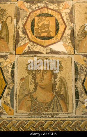 Mosaïque célèbre dans le musée national de Tripoli, Libye Banque D'Images