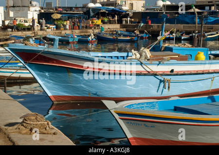 Marché de poissons à Tripoli, Libye Banque D'Images