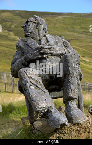 Sculptures à Glenshee Ski Centre Cairnwell Pass Visitor Centre Grampian Montagnes Parc national de Cairngorm Ecosse Banque D'Images