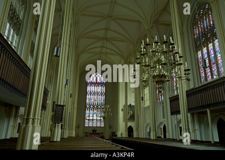 Intérieur Eglise St Mary the Virgin Tetbury Gloucestershire Cotswolds Angleterre Juillet 2006 Banque D'Images