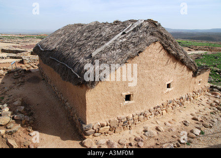 Reconstrucción de una casa tipica de la ciudad de Numancia Banque D'Images