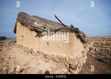 Reconstrucción de una casa tipica de la ciudad de Numancia Banque D'Images