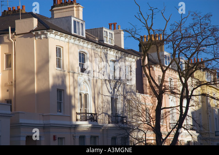 Maisons près de Primrose Hill Park, London, UK Banque D'Images