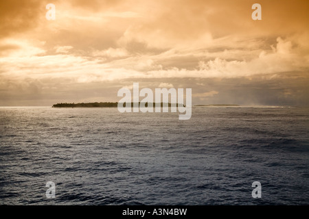 Atoll Palmerston Iles Cook Polynésie Française Banque D'Images