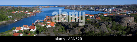 La côte ouest suédoise. Îles Tjörn, Bohuslän, Suède Banque D'Images