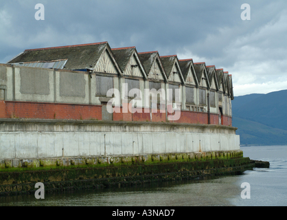 Ancienne gare Bâtiments à Gourock Renfrewshire sur Clyde Ecosse Royaume-Uni UK Banque D'Images